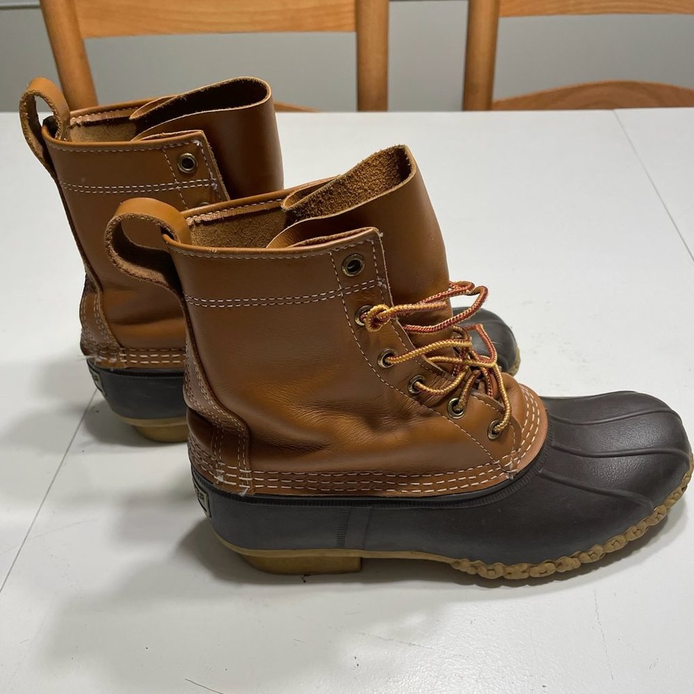 Bean Boots Duck Boots L L Bean 2128800 Leather Women Size 8M USA